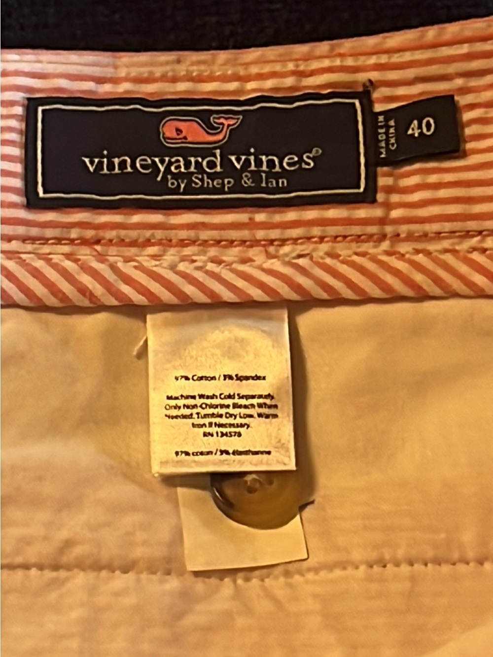 EUC VINEYARD VINES Seersucker Flat Front Men’s Shorts - Picture 7 of 12